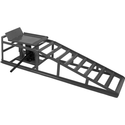 Rampy z podnośnikiem hydraulicznym grafitowe 2x2000 kg szerokość opony 22cm Rampy z podnośnikiem hydraulicznym grafitowe 2x2000 kg szerokość opony 22cm