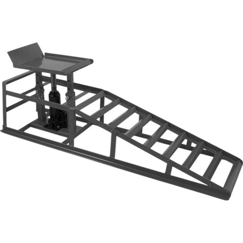 Rampy z podnośnikiem hydraulicznym grafitowe 2x2000 kg szerokość opony 22cm Rampy z podnośnikiem hydraulicznym grafitowe 2x2000 kg szerokość opony 22cm