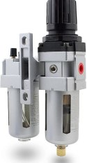Reduktor ciśnienia z filtrem sprężonego powietrza 1/4" manometr