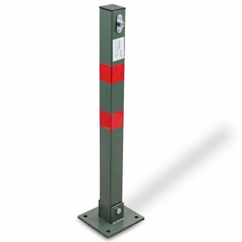 Słupek parkingowy blokada składana stalowa 65 cm z zamkiem na kluczyk Słupek parkingowy blokada składana stalowa 65 cm z zamkiem na kluczyk