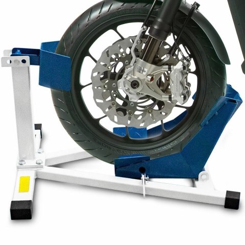 Stabilny stojak motocyklowy stalowy do naprawy i parkowania kół 17-21 cali Stabilny stojak motocyklowy stalowy do naprawy i parkowania kół 17-21 cali