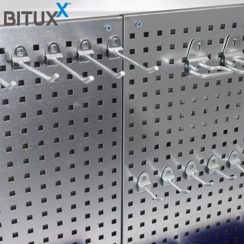 Tablica narzędziowa metalowa bituxx 32 elementy kuwety ściana warsztatowa Tablica narzędziowa metalowa bituxx 32 elementy kuwety ściana warsztatowa
