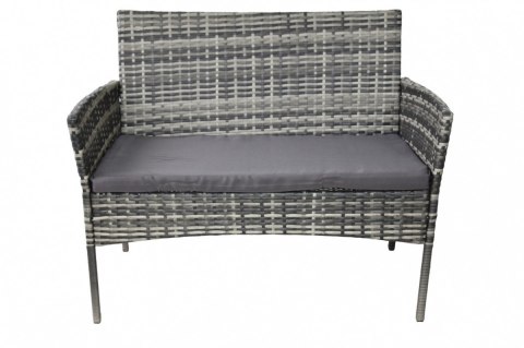 Zestaw Mebli Rattanowych 2 Fotele Stolik Sofa Technorattan Szary Bituxx Zestaw Mebli Rattanowych 2 Fotele Stolik Sofa Technorattan Szary Bituxx