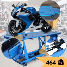 E-hurtownia Podnośnik motocyklowy hydrauliczny udźwig do 464kg Regulowany 18-78 cm