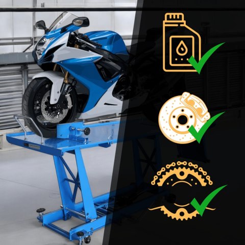 E-hurtownia Podnośnik motocyklowy hydrauliczny udźwig do 464kg Regulowany 18-78 cm E-hurtownia Podnośnik motocyklowy hydrauliczny udźwig do 464kg Regulowany 18-78 cm