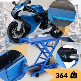 E-hurtownia Podnosnik motocyklowy platformowy platforma 364 kg rampa serwisowa 21-78 cm