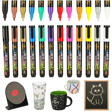 Markery pisaki kredowe do tablic szyb 12 szt. Kik Sp. z o. o. Sp. k.