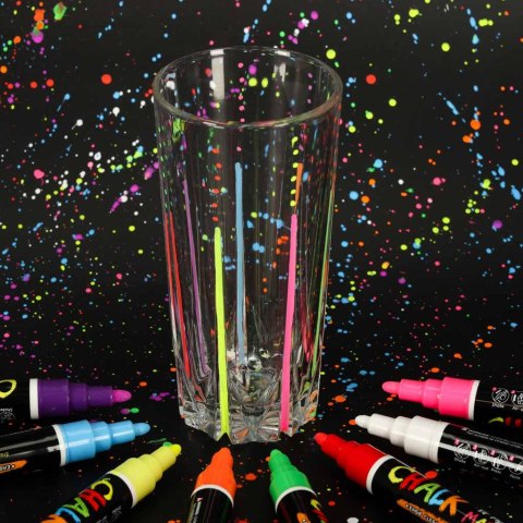 Markery pisaki kredowe do tablic szyb 8 szt. Kik Sp. z o. o. Sp. k.