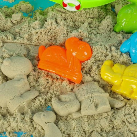 Statek łódka z akcesoriami foremkami do piasku wody foremki + sikawka strzykawka 12el. Kik Sp. z o. o. Sp. k.