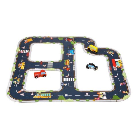 TOOKY TOY Droga Autostrada Puzzle + Pojazdy Samochody Znaki Drogowe TOOKY TOY Droga Autostrada Puzzle + Pojazdy Samochody Znaki Drogowe