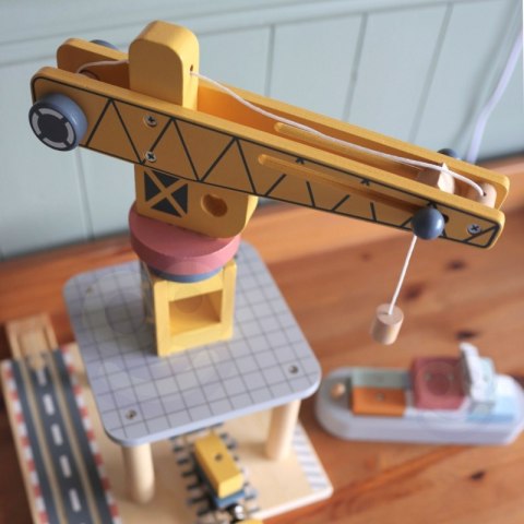 TOOKY TOY Dźwig Portowy Drewniany Zestaw TOOKY TOY Dźwig Portowy Drewniany Zestaw