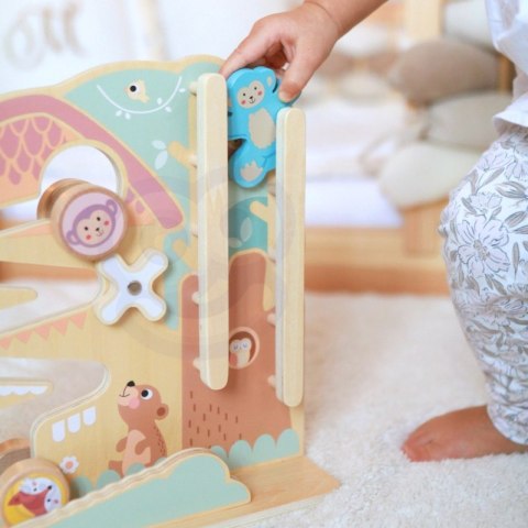 TOOKY TOY Labirynt Tablica Edukacyjna Tor 2w1 Labirynt Drewniany TOOKY TOY Labirynt Tablica Edukacyjna Tor 2w1 Labirynt Drewniany