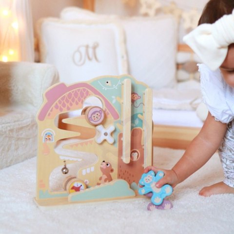 TOOKY TOY Labirynt Tablica Edukacyjna Tor 2w1 Labirynt Drewniany TOOKY TOY Labirynt Tablica Edukacyjna Tor 2w1 Labirynt Drewniany