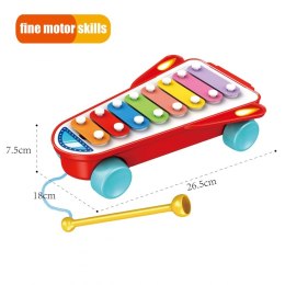 WOOPIE BABY Cymbałki Rakieta Kosmiczna Czerwona 18m+