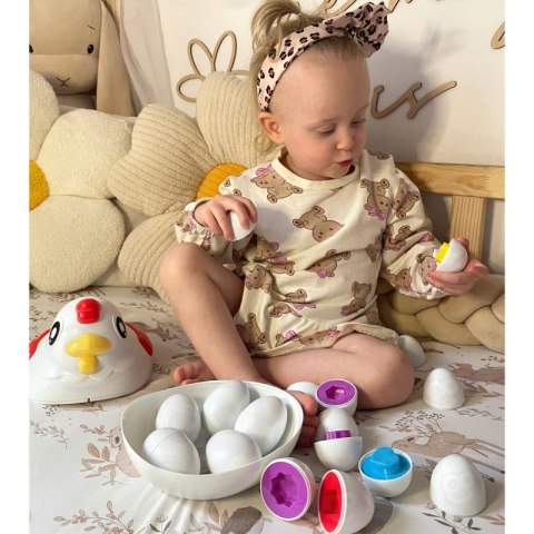 WOOPIE Edukacyjna Kurka Montessori Sorter Nauka Kształtów WOOPIE Edukacyjna Kurka Montessori Sorter Nauka Kształtów