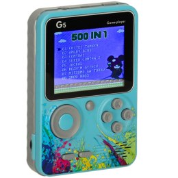 Konsola przenośna do gier mini retro niebieska Kik Sp. z o. o. Sp. k.