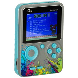 Konsola przenośna do gier mini retro szara Kik Sp. z o. o. Sp. k.