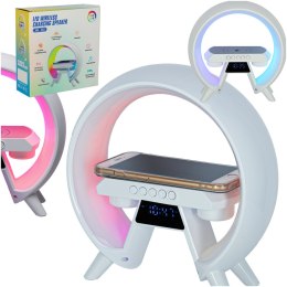 Lampka LED Gamingowa RGB głośnik ładowarka indukcyjna radio budzik zegar Kik Sp. z o. o. Sp. k.