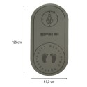 Mata fitness do ćwiczeń jogi skakania na skakance wygłuszająca antypoślizgowa 125x61,5x0,6 cm szara Kik Sp. z o. o. Sp. k.