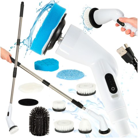 Mop obrotowy elektryczna szczotka do czyszczenia 9 głowicami szczotkującymi Kik Sp. z o. o. Sp. k. Mop obrotowy elektryczna szczotka do czyszczenia 9 głowicami szczotkującymi Kik Sp. z o. o. Sp. k.