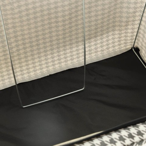 Organizer na pościel ubrania do szafy pokrowiec torba ze stelażem biały czarny 22L Kik Sp. z o. o. Sp. k.