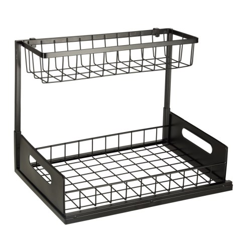Organizer szafka półka kuchenna kosz pod zlew umywalkę wysuwana półka pojemnik 2-poziomowy metal Kik Sp. z o. o. Sp. k. Organizer szafka półka kuchenna kosz pod zlew umywalkę wysuwana półka pojemnik 2-poziomowy metal Kik Sp. z o. o. Sp. k.