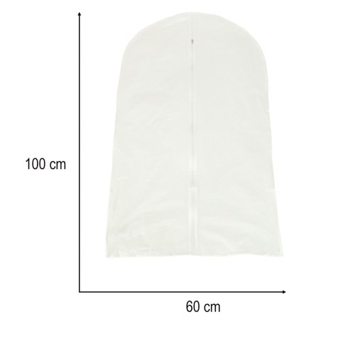 Pokrowiec na ubrania garnitur odzież ubrania przezroczysty 60 x 100 cm Kik Sp. z o. o. Sp. k.