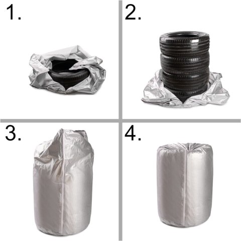 Pokrowiec osłona na opony koła do samochodu wodoodporny 13-17 cali Kik Sp. z o. o. Sp. k.