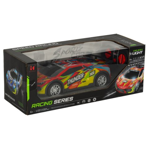 Samochód RC sportowy zdalnie sterowany na pilot auto wyścigowe drift z LED światłami czerwony Kik Sp. z o. o. Sp. k.