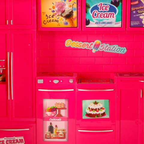 Samochód dla lalek kamper food truck zestaw 21 el. Kik Sp. z o. o. Sp. k.