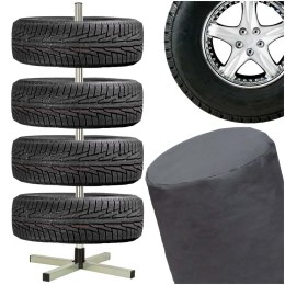 Stojak na koła opony felgi do garażu regał samochodowy organizer pokrowiec Kik Sp. z o. o. Sp. k.