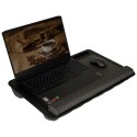 Stolik pod laptopa przenośny taca do łóżka na kolana podstawka czarny z poduszką Kik Sp. z o. o. Sp. k.