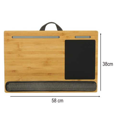 Stolik pod laptopa przenośny taca do łóżka na kolana podstawka drewniany z poduszką Kik Sp. z o. o. Sp. k. Stolik pod laptopa przenośny taca do łóżka na kolana podstawka drewniany z poduszką Kik Sp. z o. o. Sp. k.