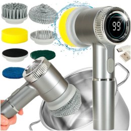 Szczotka myjka elektryczna do czyszczenia 5w1 do łazienki podłogi fug basenu LED Kik Sp. z o. o. Sp. k.