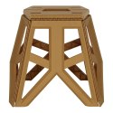 Taboret składany krzesełko turystyczne kempingowe przenośne 40 cm beżowy Kik Sp. z o. o. Sp. k.