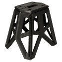 Taboret składany krzesełko turystyczne kempingowe przenośne 40 cm czarny Kik Sp. z o. o. Sp. k.