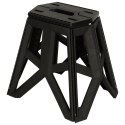Taboret składany krzesełko turystyczne kempingowe przenośne 40 cm czarny Kik Sp. z o. o. Sp. k.
