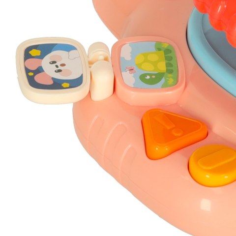 Zabawka interaktywna kierownica dla dzieci symulator muzyka dźwięki różowa Kik Sp. z o. o. Sp. k.