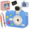 Aparat cyfrowy dla dzieci + karta 32GB niebieski astronauta Kik Sp. z o. o. Sp. k.