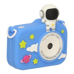 Aparat cyfrowy dla dzieci + karta 32GB niebieski astronauta Kik Sp. z o. o. Sp. k.