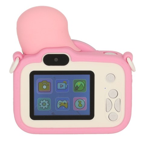 Aparat cyfrowy dla dzieci + karta 32GB różowy syrenka Kik Sp. z o. o. Sp. k. Aparat cyfrowy dla dzieci + karta 32GB różowy syrenka Kik Sp. z o. o. Sp. k.