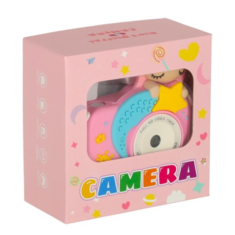 Aparat cyfrowy dla dzieci + karta 32GB różowy syrenka Kik Sp. z o. o. Sp. k. Aparat cyfrowy dla dzieci + karta 32GB różowy syrenka Kik Sp. z o. o. Sp. k.