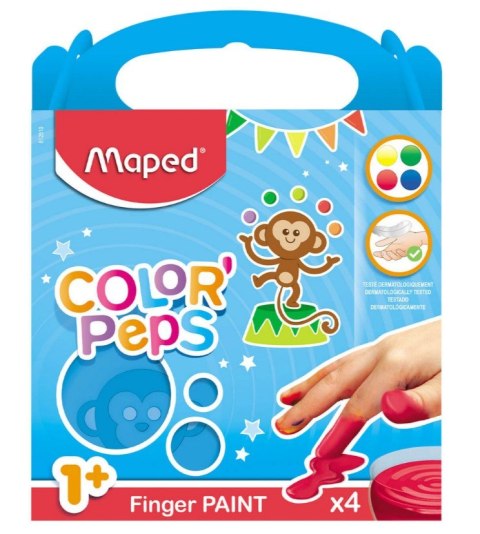 Farby do malowania palcami Maped 4 kolory CX Sp. z o. o. Farby do malowania palcami Maped 4 kolory CX Sp. z o. o.