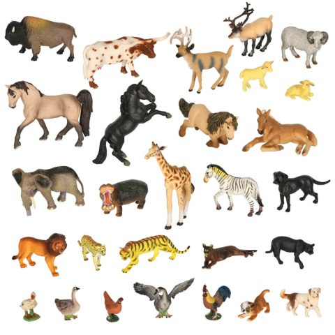 Figurki zwierząt zwierzęta zoo safari farma akcesoria skrzynka 28el. Kik Sp. z o. o. Sp. k. Figurki zwierząt zwierzęta zoo safari farma akcesoria skrzynka 28el. Kik Sp. z o. o. Sp. k.
