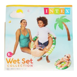 INTEX 59570 Kółko do pływania dla niemowląt koło pontonik dla dzieci dmuchany z siedziskiem leniwiec max 23kg 3-4lata Kik Sp. z o. o. Sp. k.