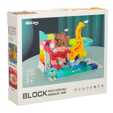 Klocki konstrukcyjne tor kulkowy 62 el. Bibi-inn Kik Sp. z o. o. Sp. k. Klocki konstrukcyjne tor kulkowy 62 el. Bibi-inn Kik Sp. z o. o. Sp. k.