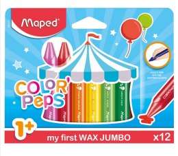 Kredki świecowe dla małych dzieci 1+ Maped 12 kolorów CX Sp. z o. o.