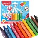 Kredki świecowe dla małych dzieci 1+ Maped 12 kolorów CX Sp. z o. o.