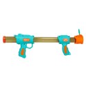 Pistolet na kulki karabin na piankowe naboje solidny dla dzieci gra 2w1 niebieski Kik Sp. z o. o. Sp. k.