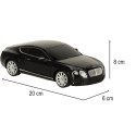 Samochód zdalnie sterowany Rastar 48600 Bentley Continental GT 1:24 czarny Kik Sp. z o. o. Sp. k.
